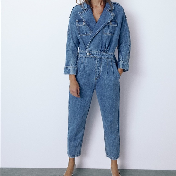 Zara Pants - New! Zara the 80s jumpsuit in Arizona Denim